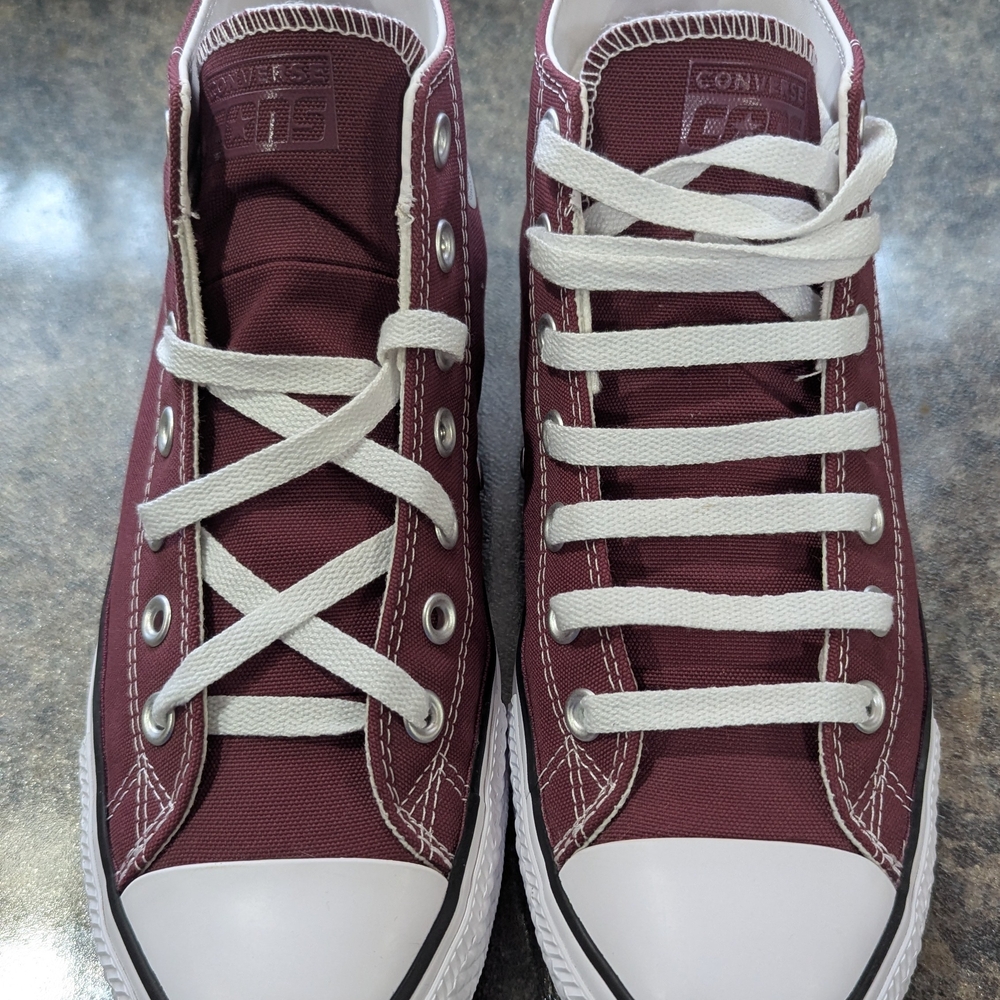 Converse Burgundy High-Top Sneakers